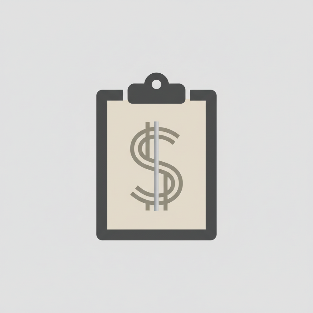 Transparent pricing icon